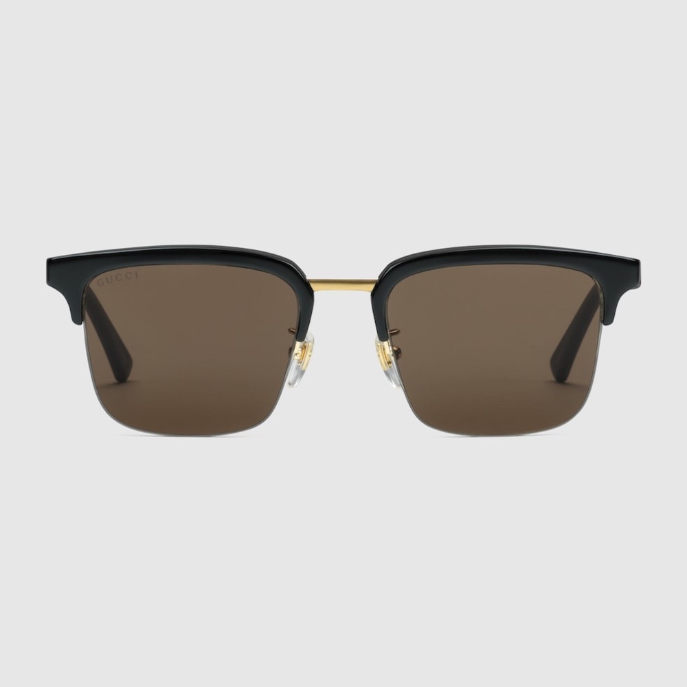 GUCCI Rectangular Frame Sunglasses